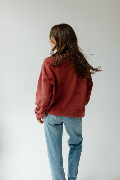 Virginia Tech Ritter Repeat Lantern Sleeve Crew